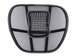 Back support with massager for armchair