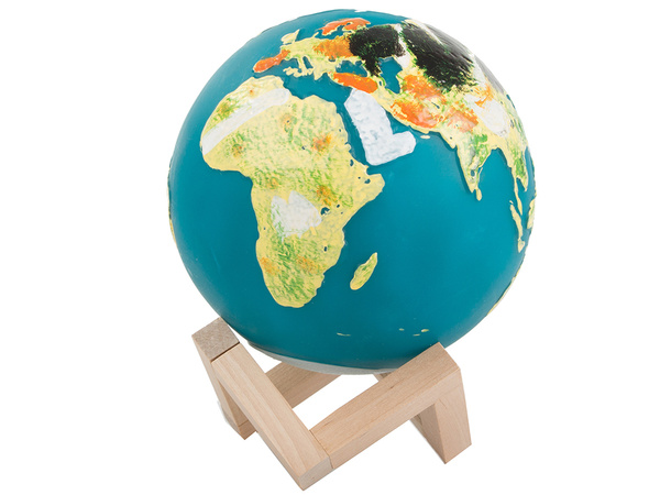 Lámpara nocturna globo 3d rgb globe light con mando a distancia 20 modos táctiles para niños