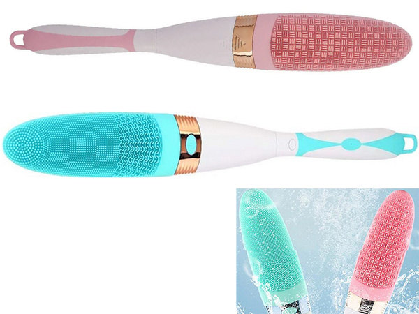 Silicone back massager brush