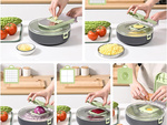 Vegetables and vegetables slicer, vegetable shredder, cabbage slicer, 9-in-1 container set