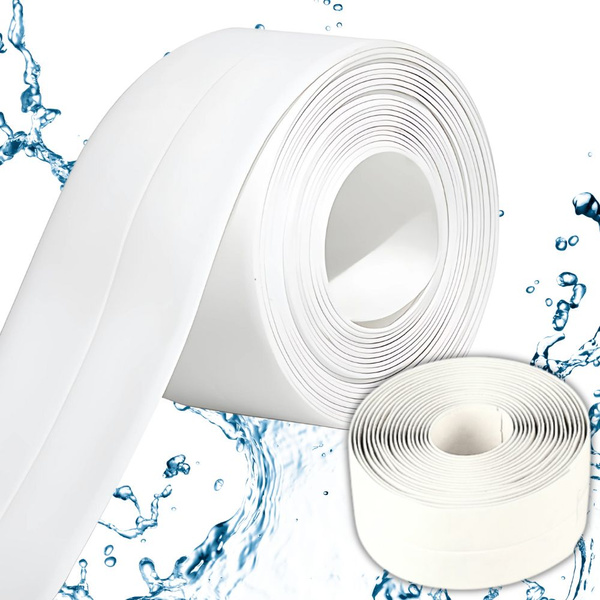 Biela tesniaca páska na kúpeľňové steny a umývadlá 3 m silné pvc lepidlo