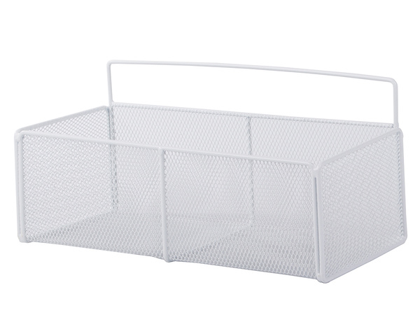 Hängekorb metall organizer hängeregal küche weiss