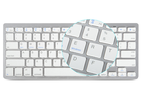 Bezdrátová bluetooth klávesnice pro pc ipad mac malá štíhlá nízkoprofilová