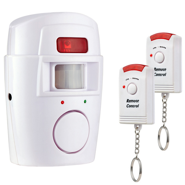 Alarmă sensor de mișcare fără fier + 2 butoane cu cheie 105db