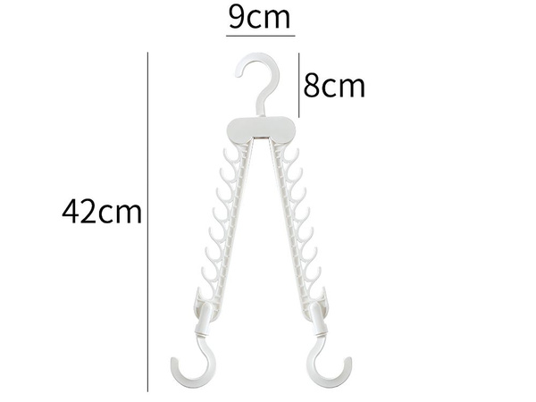 Wardrobe hanger folding multifunctional clothes organiser 16 spaces