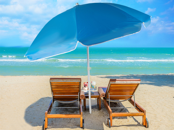 Velks xxl balkons plair parasols ar uv filtru 170 cm salokāmais