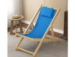 Wooden deckchair beach chairs folding garden cushion beach chair