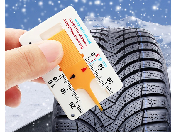 Testeris riepu nodiluma indikators protektora dziļuma mērītājs