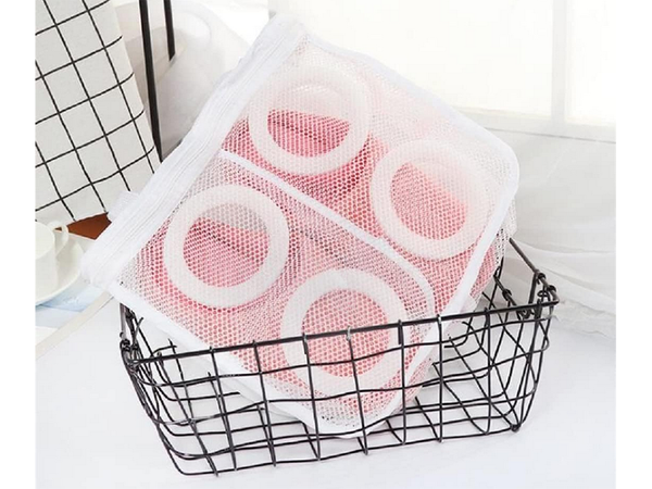 Сетчатый чехол для мытья детской обуви на молнии вместительный