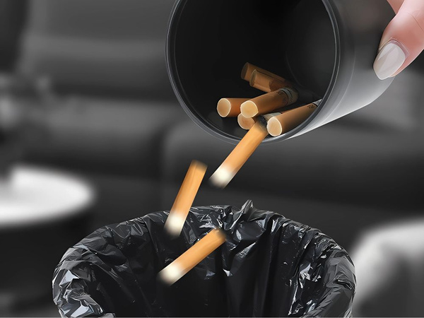 HAMUTARTÓ POHÁRTARTÓ AUTÓ OTTHON CIGARETTA TŰZOLTÓ POHÁRTARTÓ KOSÁRRAL