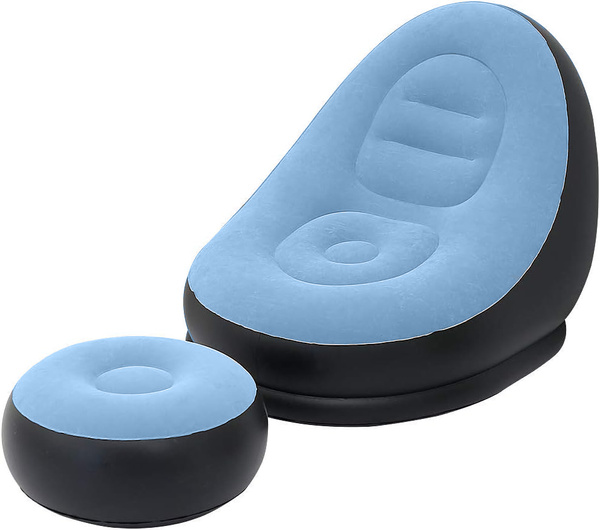 SILLÓN INFLABLE CON REPOSAPIÉS 1 AZUL (10)