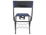 Fishing chair backrest with rod holder