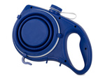 Dog-cat leash with water bowl bag drinker