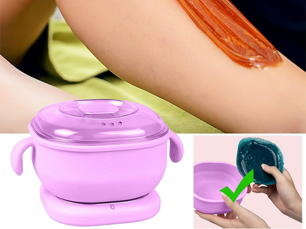 Chauffe-cire pliable en silicone pour l'épilation du corps
