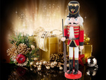 Nutcracker soldier dewniany decorative christmas figurine gift