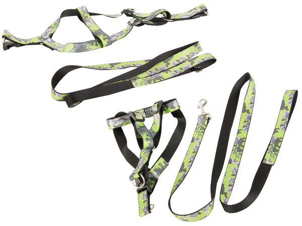 Leash with harness walking harness for dog cat adjustable size comfortable