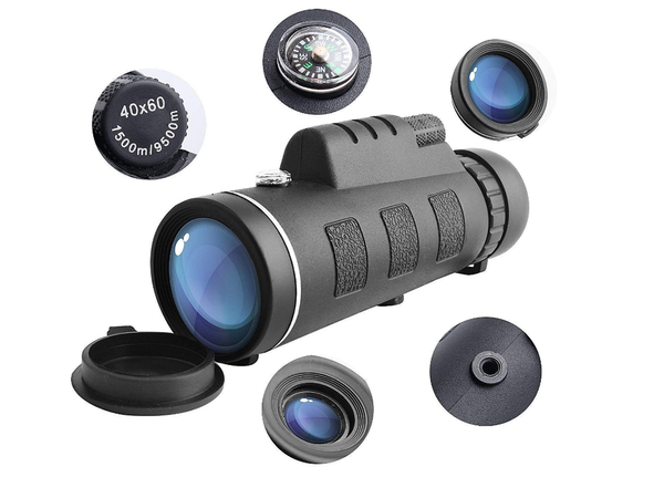 Telescopio monocular teléfono trípode 40x60