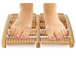 Traditional wooden foot massager roller 2x5