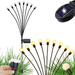 AIAVALGUSTID SOLARNE KULECZKI 2 TUKI PO 8 LAMPEK LED DŁUGIE 70 CM