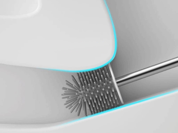 Brosse de toilette en silicone set wc set double 2in1 toilet