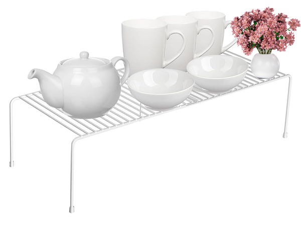 Półka metalowa regulowana szerokość rozkładana do kuchni organizer biały