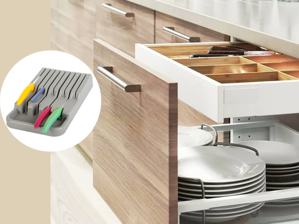 Organizer do szuflady na noże 9 przegródek wkład