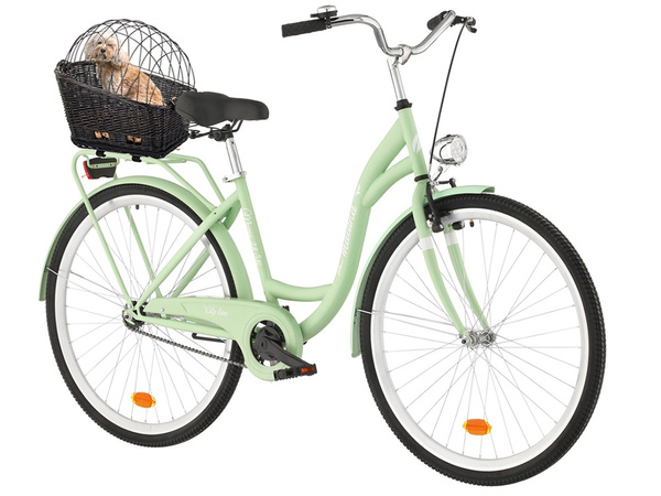 Coș de biciclete mare transportator coș de biciclete țesute pentru câine pisică bagaje