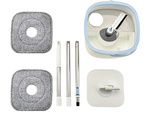 360° rotary mop turbo whipper turbo rotary wiper pack 2 x microfibra