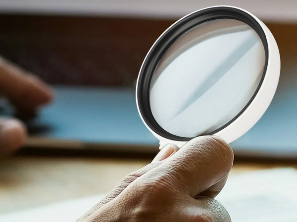 Lupa szkło powiększające z podświetleniem 2x led