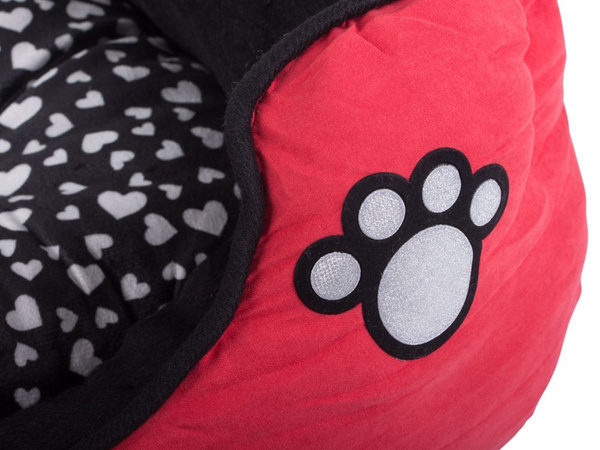 Lit pour chien en peluche avec coussin extractible doux et confortable