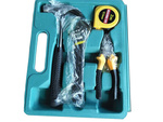 Tool set screwdrivers hammer 16 el in case