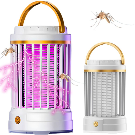 Țânțar repelent uv a condus lampa de insecte pandantiv reîncărcabilă 2 moduri cu lumină