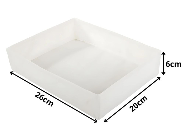 Clothes organiser underwear for wardrobe drawer white universal
