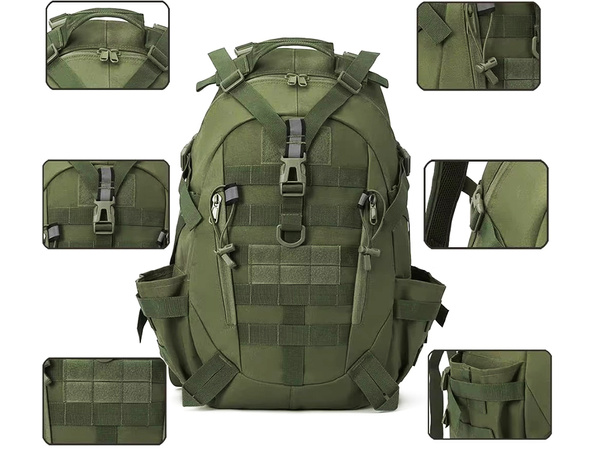 TACTICAL MILITARY BACKPACK MILITARY SURVIVAL HIKING TREKKING 30L