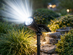SOLAR GARDEN LAMP STAKE LAMP 4 LED 3 MODES TWILIGHT SENSOR