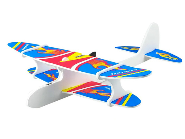 Polystyrene aeroplane flying foam usb led glider dart motor
