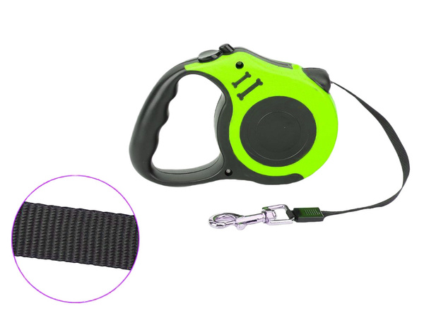 Automatický lanyard pro psy blokovací silná lehká cívka 5m 15kg