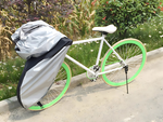 Protective water-resistant bike cover 200x110 cm solid