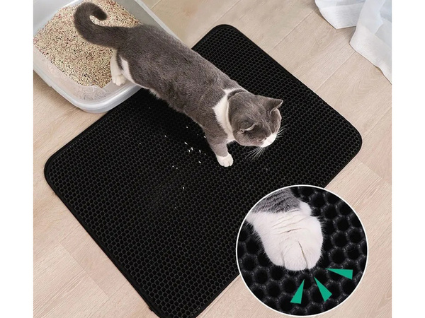 Tapis pour litière de chat pour litière de chat