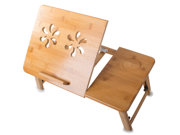 Table pour ordinateur portable bambou plateau de lit pour ordinateur portable