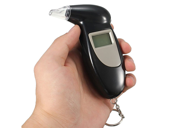Breathalyser with replaceable mouthpieces 5 tips lcd