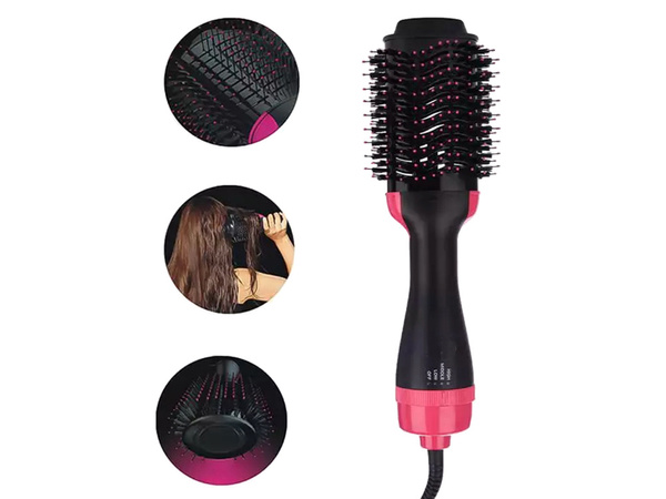 Hair dryer curling iron straightening iron brush