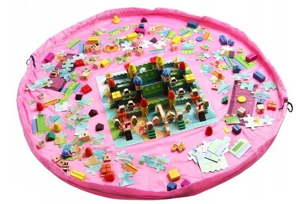 Tapis de jeu sac à jouets sac à jouets poubelle à jouets sac organisateur de sol