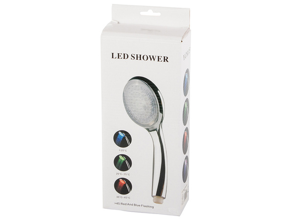 Rgb chrome shower handset
