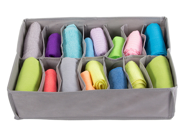 Organizador ropa interior calcetines cajón armario 14 compartimentos papelera