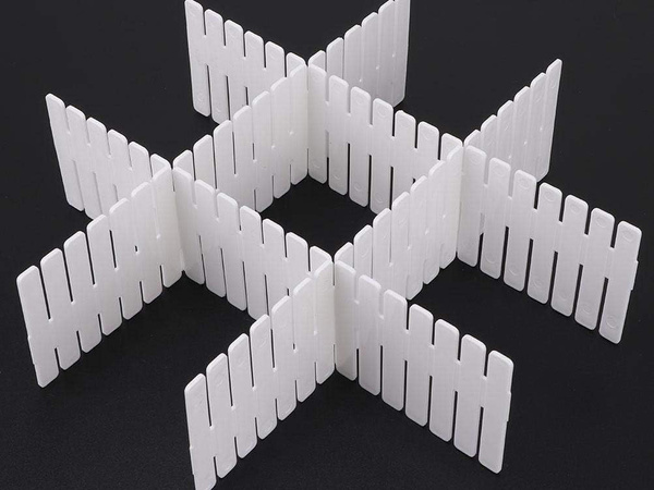 Organiser desk divider drawer wardrobe separator 4 pcs