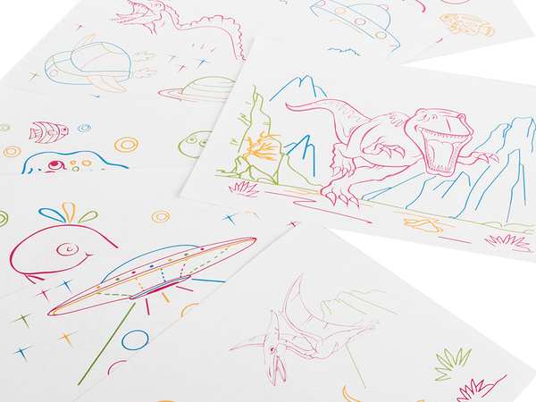 Tablette graphique stylo plume led néon