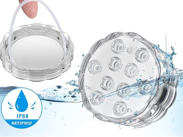 Pool licht unterwasser leuchtet 10 led fernbedienung rgb ip68 wasserdicht für pool