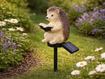 SOLAR LED LAMP WITH TWILIGHT SENSOR GARDEN HEDGEHOG DECORATIVE HEDGEHOG