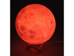 3d rgb moon night light with remote control
